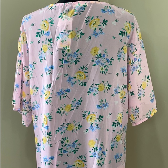 Floral Cover Up Swim/kimono duster NWT Size Large - Picture 3 of 4